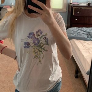 cute lavender flower shirt